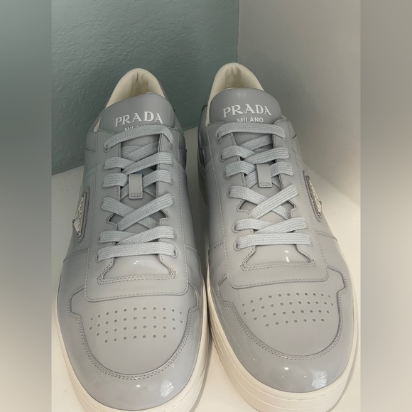 Prada Downtown Sneaker Shoe Cornflower Fiordaliso New NWT size 13 US 12 UK - Picture 17 of 17